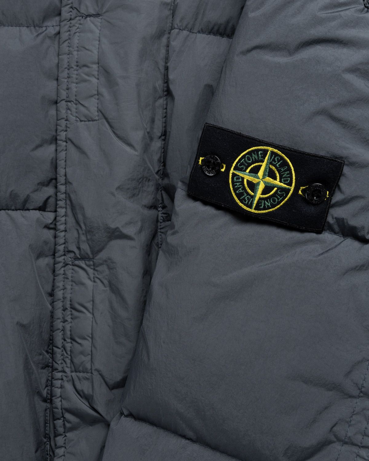 Stone Island – Garment-Dyed Long Jacket Lead Grey